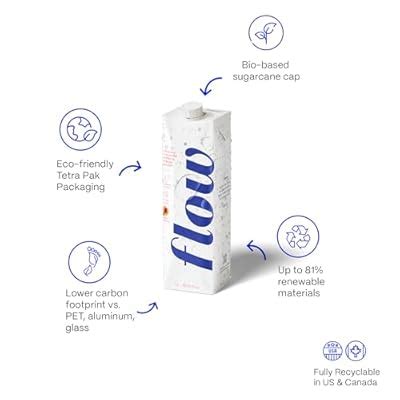 Flow Mineral Spring Water, Organic Peach + India | Ubuy