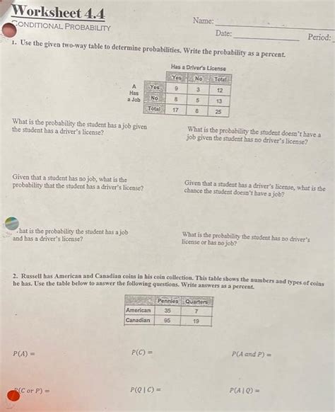 Image result for Conditional Probability Practice