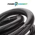 Polyamide Rigid Flexible Conduits - Black Single Walled Corrugated Pipe ...