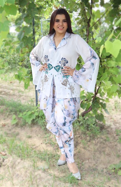 Printed Cowl Pants Co-ord Set – Jasminum