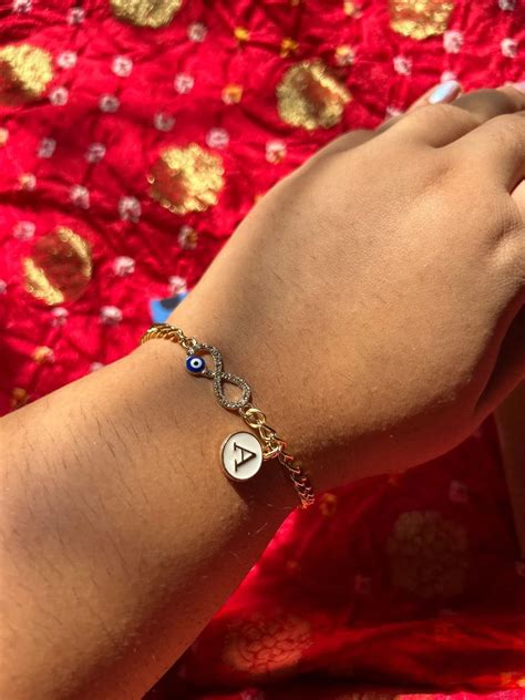 Infinity evil eye bracelet with Letter – Wanderer Nirvana
