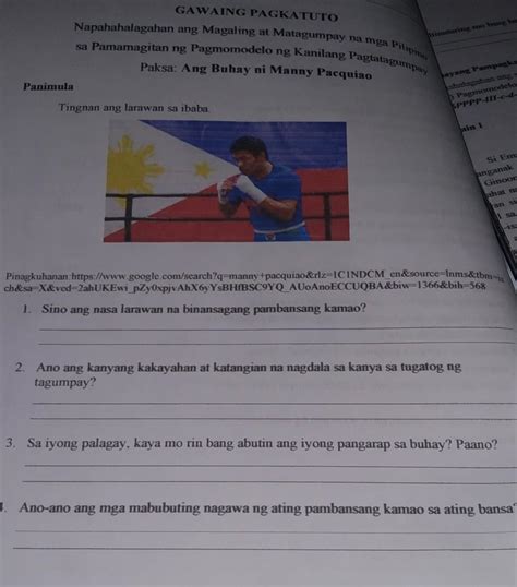 ang buhay ni Manny pacquiao - Brainly.in