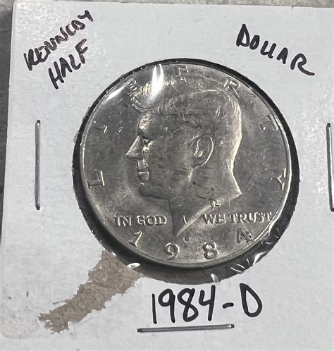 1984 D Kennedy Half Dollar Ungraded Uncertified Circulated - For Sale ...