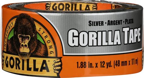 Gorilla 6100116 6100101-2 Duct Tape to-Go, 1" x 10 yd, Black, (Pack of ...