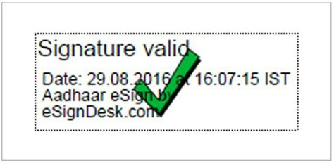 Validate signature