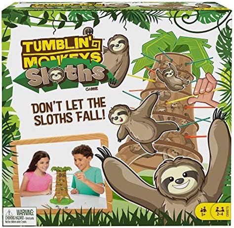 Buy Mattel Tumblin’ Sloths by Tumblin’ Monkeys, Kids Game with Sloth ...
