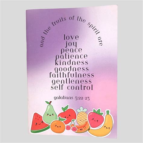 Fruit of the Spirit - Workbook – zoaylifestore