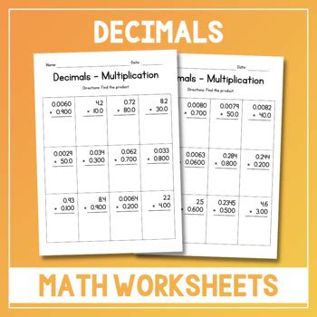 Image result for Multiplying Decimals 4 Digit