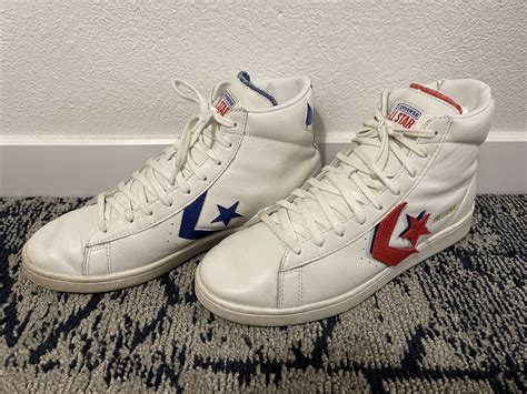 Converse Pro Leather All Star White High-top Sneaker … - Gem