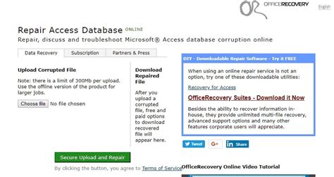 Recover and Repair Corrupted Microsoft Access Databases (MDB, ACCDB)