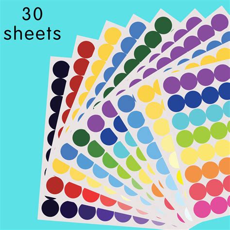 Shop Rainbow Dot Stickers for Kids: Fun Learning & Creative Play ...