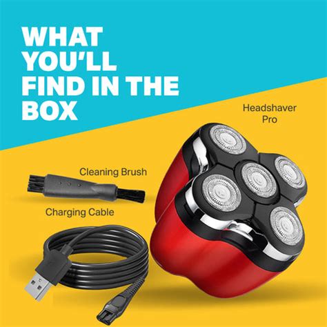 HeadShaver PRO With 5-Floating Magnetic Blades For Wet And Dry Shaving ...