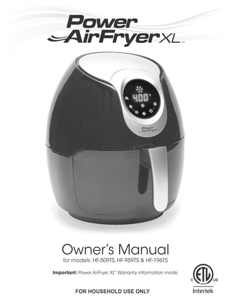 Air Fryer Manual En Español - Fill Online, Printable, Fillable, Blank ...