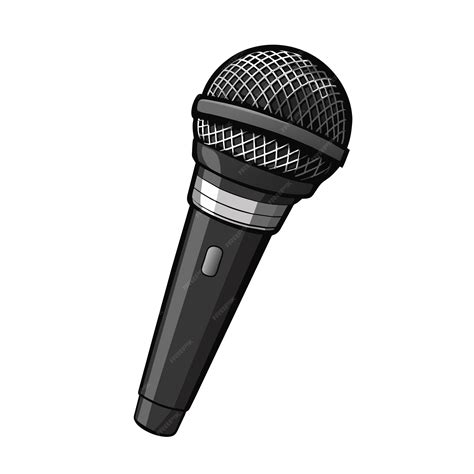 Premium Vector | Metal karaoke microphone cartoon style on white background