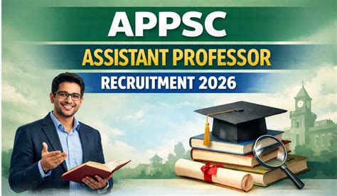 APPSC Assistant Professor Recruitment 2026 Notification Out For 145 Posts