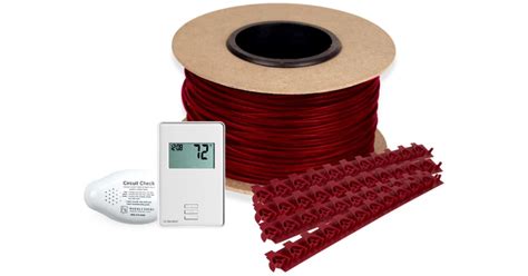 WarmlyYours TCT120-KIT-OW-220 120V Floor Heating Cable Kit 220ft with ...