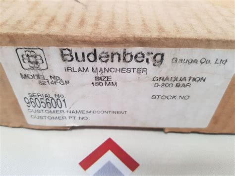 Budenberg 5214FGP Test Gauge 0-200 Bar – Aeliya Marine