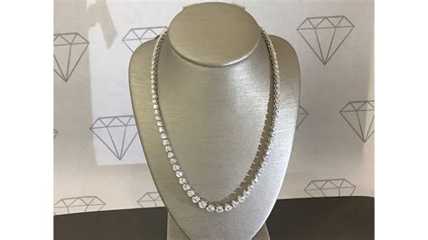 Creatable - Beautiful luminescent tennis necklace - Zales