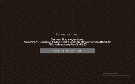 Create Mod Causing Server to Refuse Connection 的图像结果