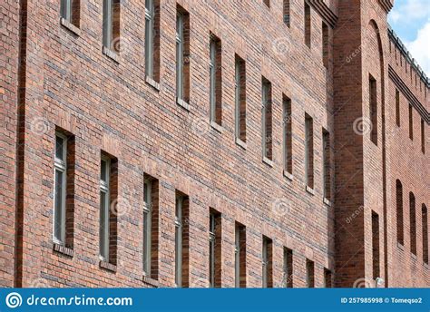 Old Generic Prison Building in the City, Jail Exterior Detail Closeup ...