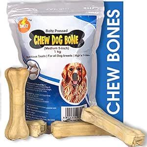 Boltz Adult Rawhide Pressed Dog Chew Bone-1000Gm, Bone Treats 100% ...