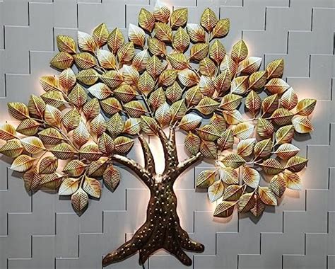 AntarYuga Metal Tree Wall Art with LED | Rajasthani Ethnic Handcrafted ...
