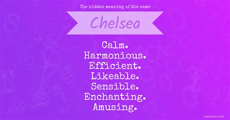 Chelsea Name
