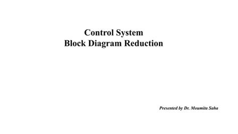 Image result for Control System Block Diagram Reduction