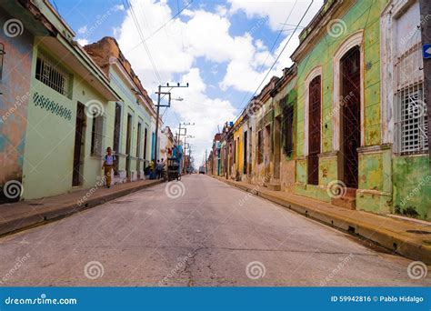 CAMAGUEY, CUBA - SEPTEMBER 4, 2015: Street View of Editorial Photo ...
