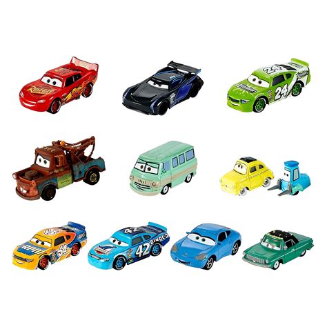 Buy Mattel Disney and Pixar Cars Set of 10 Die-Cast Mini Racers ...