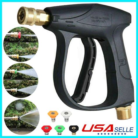 Buy 1/4 High Pressure Washer Gun 3000 PSI Car Wash Foam Spray Short ...