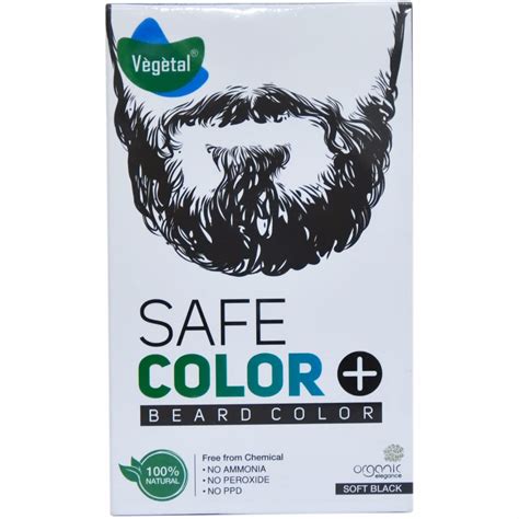 Vegetal Beard hair color Soft Black 25g. : Amazon.in: Beauty