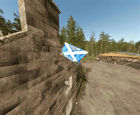 FS25 COUNTRY WALL FLAGS EDIT v1.0 - FS 25 Objects Mod Download