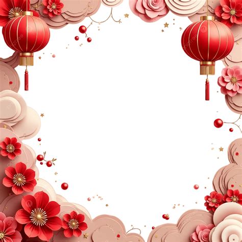Red And Gold Chinese New Year Border, Red And Gold Chinese New Year ...