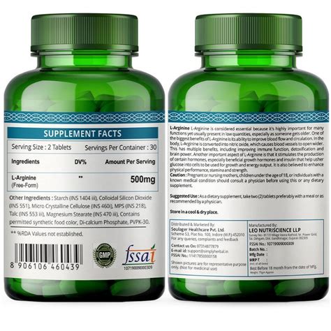 Buy Simply Herbal L-Arginine Supplement 500mg Online