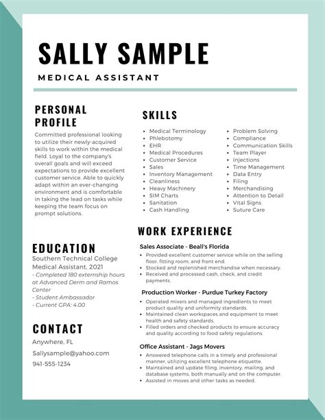Medical Assistant Resume Templates
