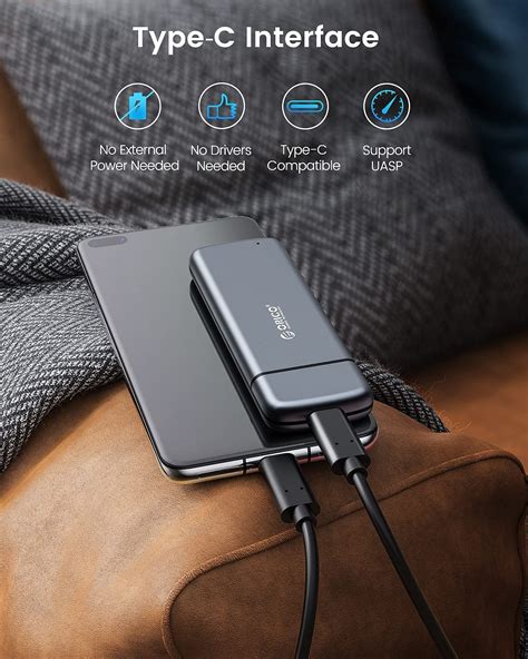 Buy ORICO Aluminum M.2 NVME SSD Enclosure Tool-Free USB3.1 Gen2 Type-C ...