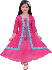 Kgn Garments Girls Maxi/Full Length Casual Dress Price in India - Buy ...