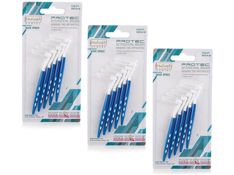 Buy Medicept PROTEC Angled Interdental Brush Wide Space (BLUE)- Pack of ...
