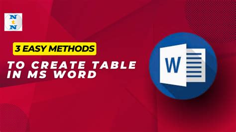 MS Word Table Exercise 的图像结果