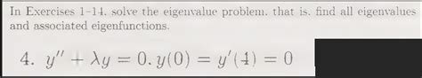 Image result for Eigenvalue Problem Solutions