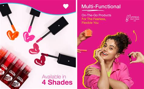 Buy SWISS BEAUTY CRAZE Bite Me Liquid Natural Hydrating Tint with Dewy ...