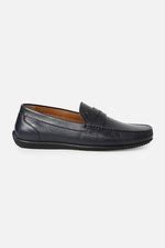 Louis Philippe Formal Shoes, Men Black Leather Slip Ons for Footwear at ...