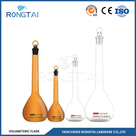 Rongtai Laboratory Glassware Manufacturing Volumetric Flask 1000ml ...