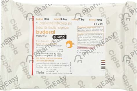 Budesal 0.5mg Respules 5x2ml: Uses, Side-effects, Price, Dosage & More ...