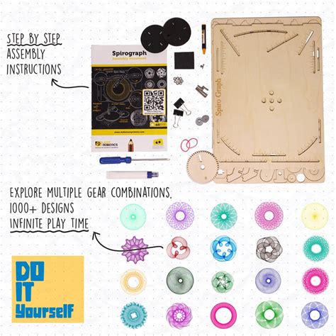 Spirograph - A cycloid drawing machine – Make Many Robots