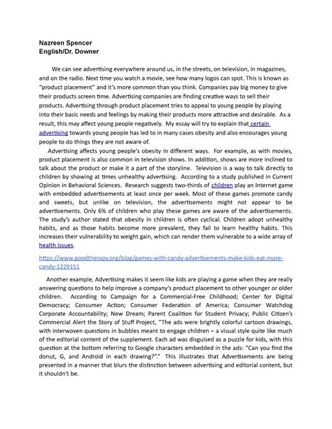 Nazreen Spencer - Embedded Assessment 1, Unit 2 - Nazreen Spencer ...