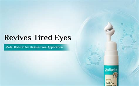 Pilgrim Squalane (Plant derived) under eye cream for dark circles for ...