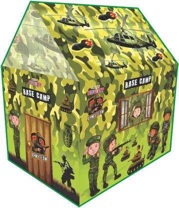 Crazeis Kids Foldable and Portable Jumbo Size Army Base Camp Theme Play ...