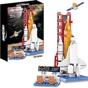 Apostrophe Games Space Shuttle & Rocket Launch Base Building Block Set ...